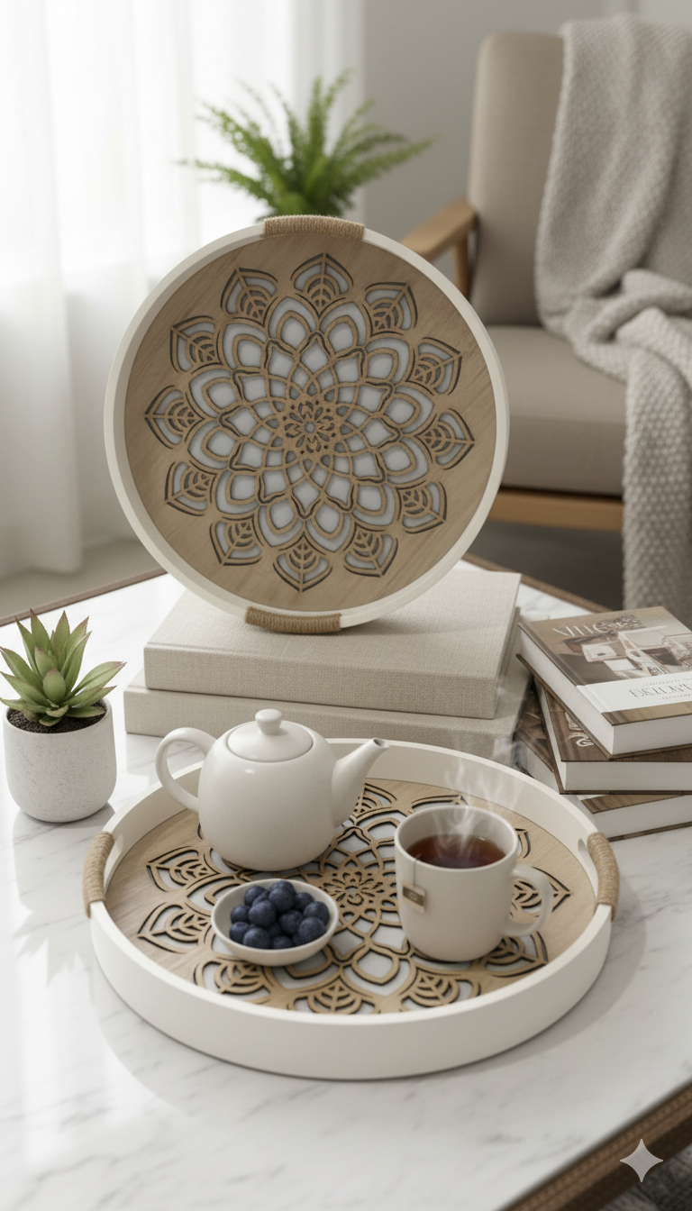 The Mandala Bloom Tray