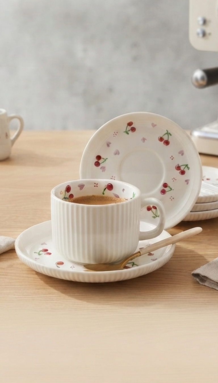 Cherry Delight Espresso Set