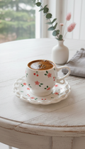 Cherry Floral Coffee set - 6 persons