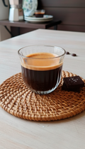 Ribbed Glass Arabic coffee Chaffeh