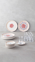 Lily Ceramic Dessert & Tea Set 