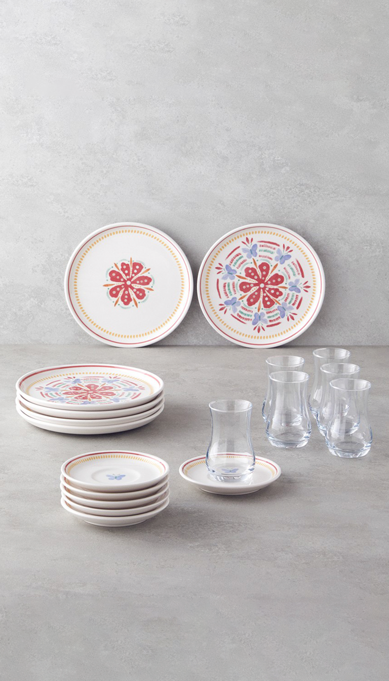 Lily Ceramic Dessert & Tea Set 