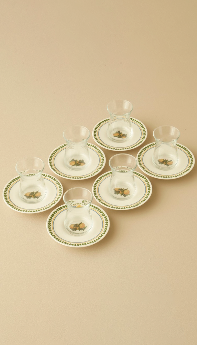 Lemoncello Tea Set 170 cc - 6 persons / 12 pieces