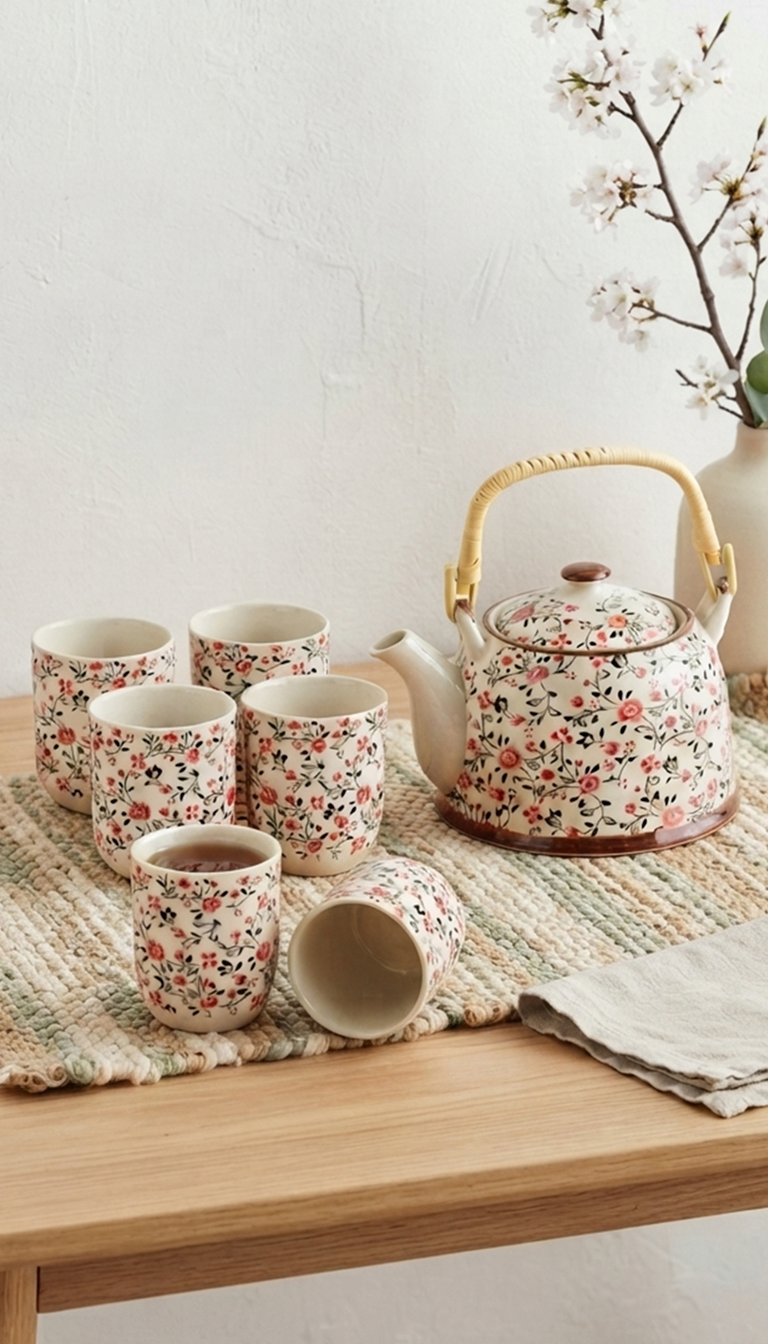 Rose Garden Tea Set