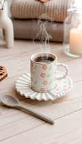 Trendy Floral Coffee Set