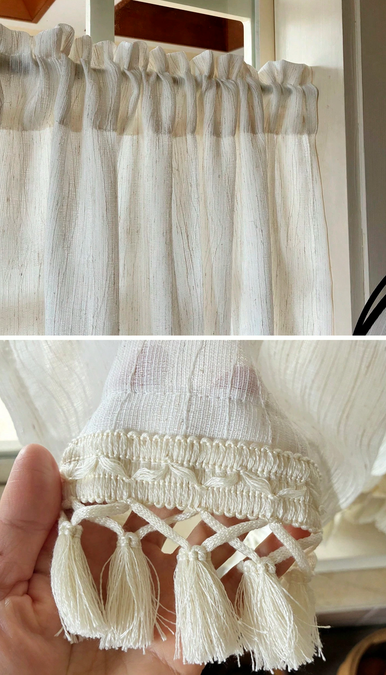 Boho Curtain with Tassels