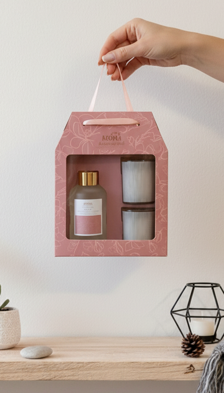 Diffuser Pink gift bag - Scent: Shangrilla