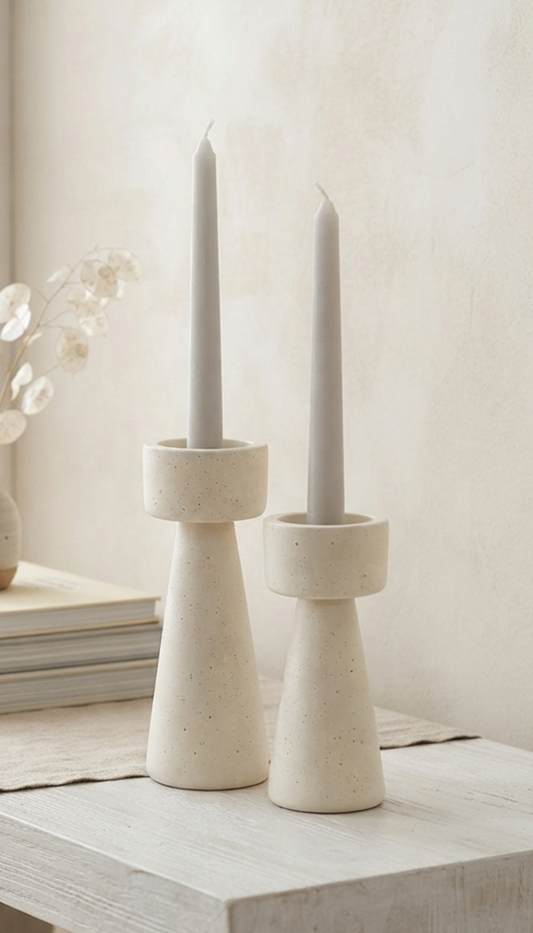 Scandinavian Resin Candle Holder