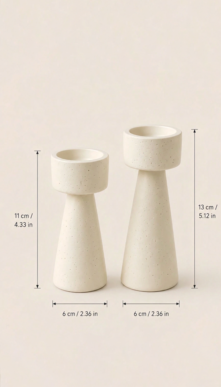 Scandinavian Resin Candle Holder