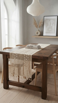 Sunflower Crochet Lace Table Runner