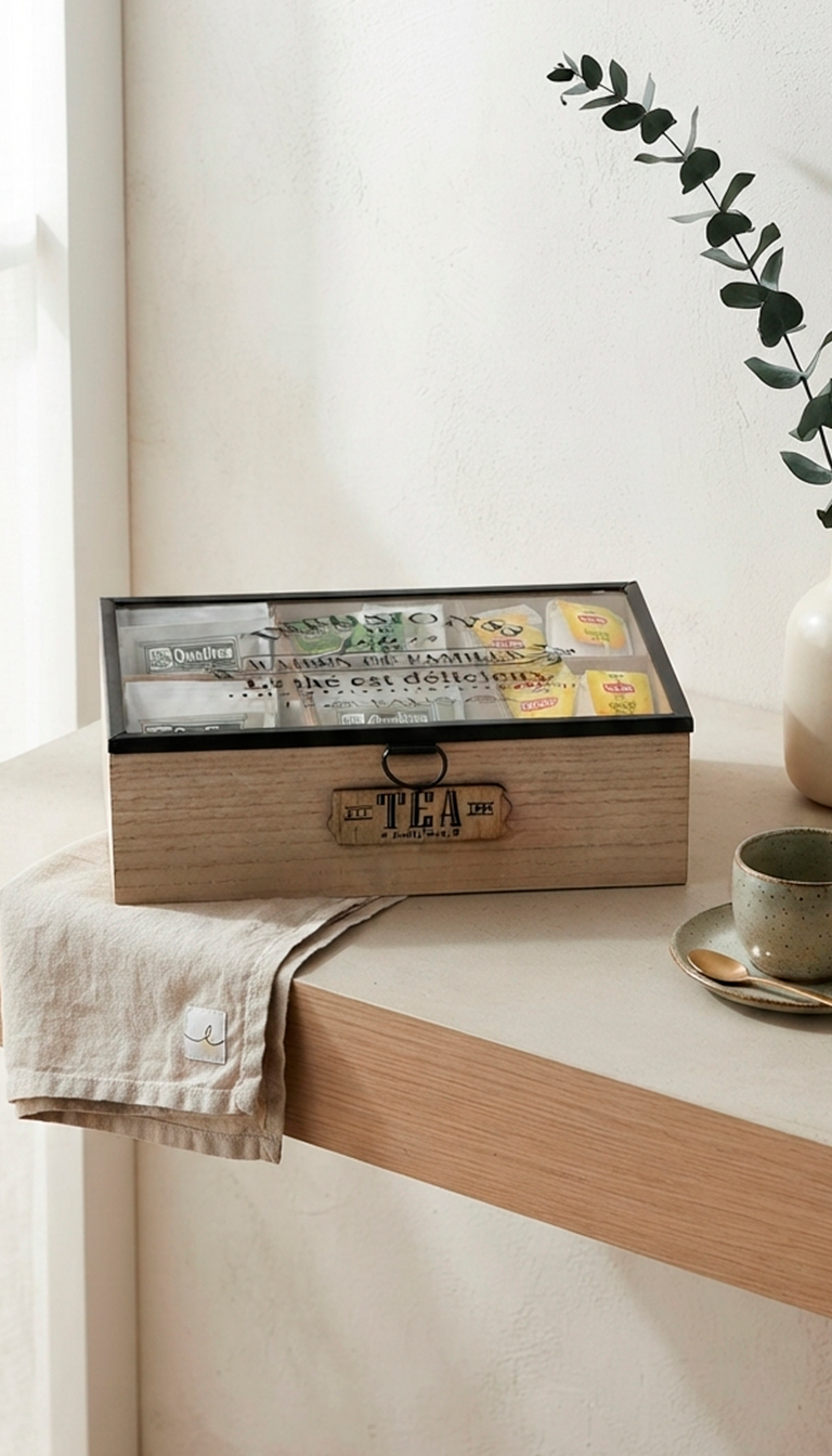 6 Compartment Tea Box