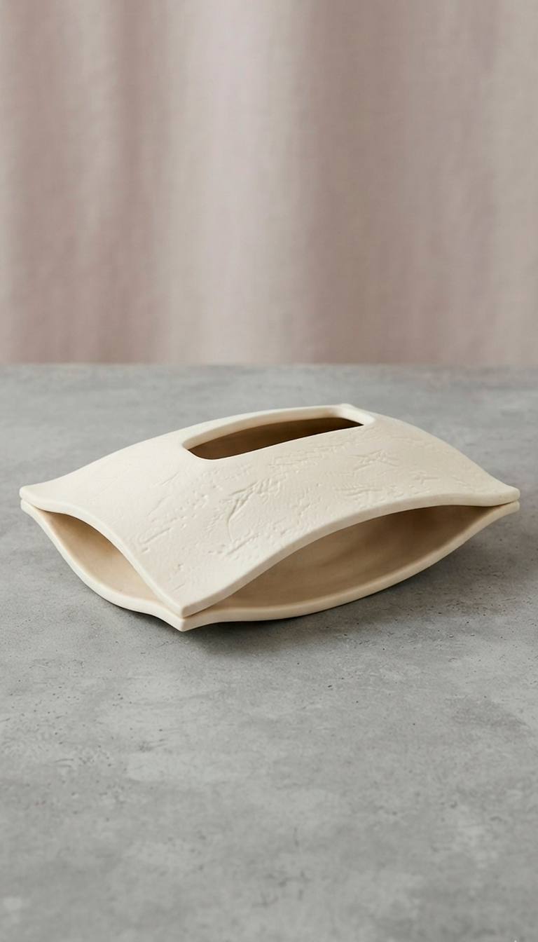 Resin Tissue Box Holder with magnet