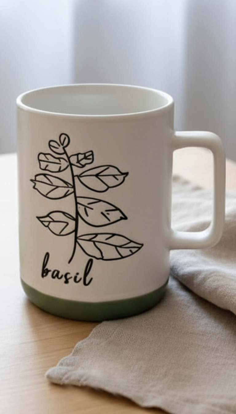 HERBS mugs - Set of 4