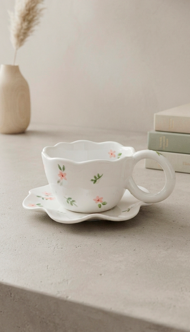 Springtime Blossom Mug & Saucer